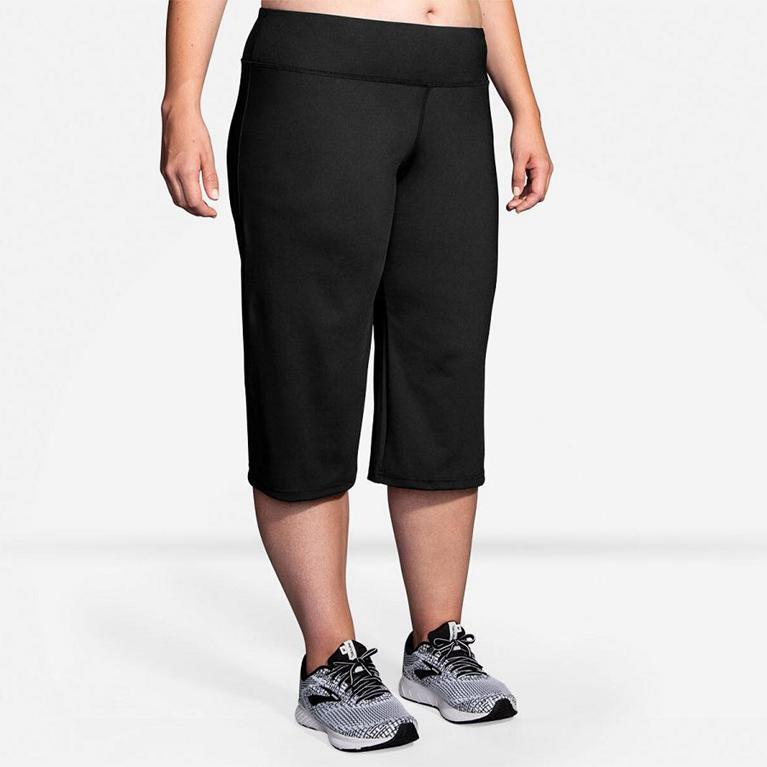 Brooks Venture Capri Running Pants - Women's - Grey (20369-HXTI)